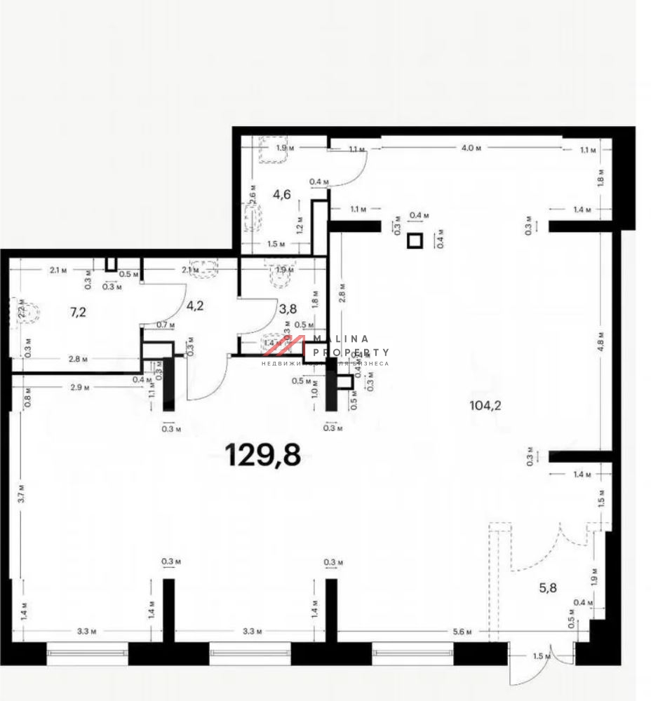 Аренда коммерческого помещения в ЖК "Никольские луга"