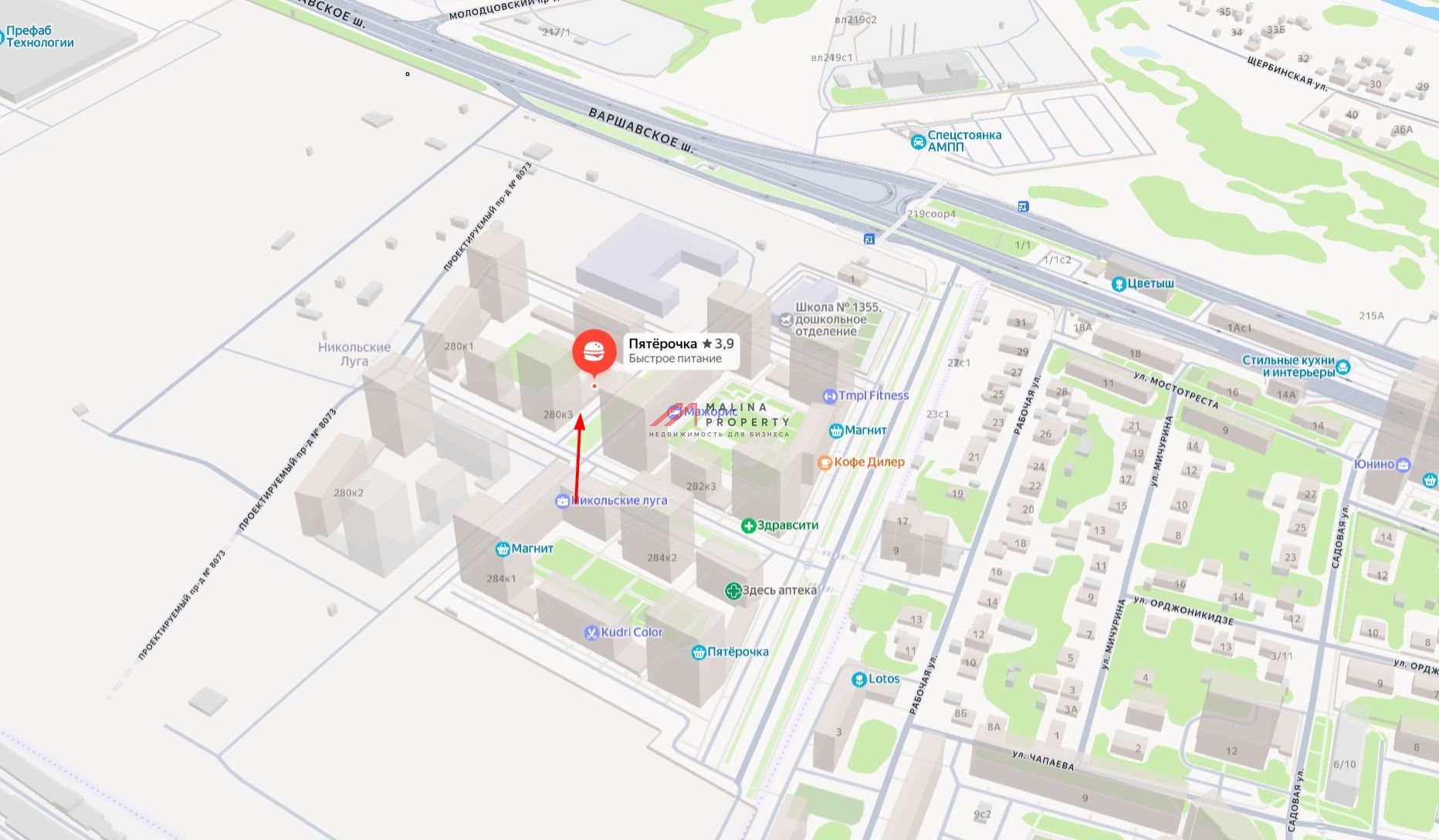 Продажа коммерческого помещения в ЖК "Никольские луга"