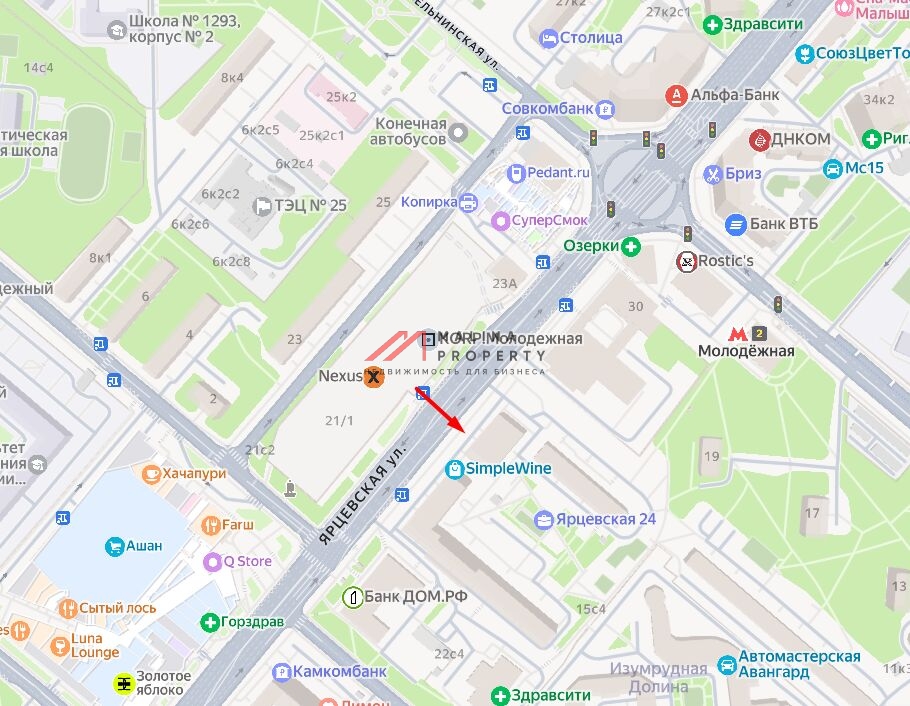 Продажа коммерческого помещения рядом с метро Молодежная