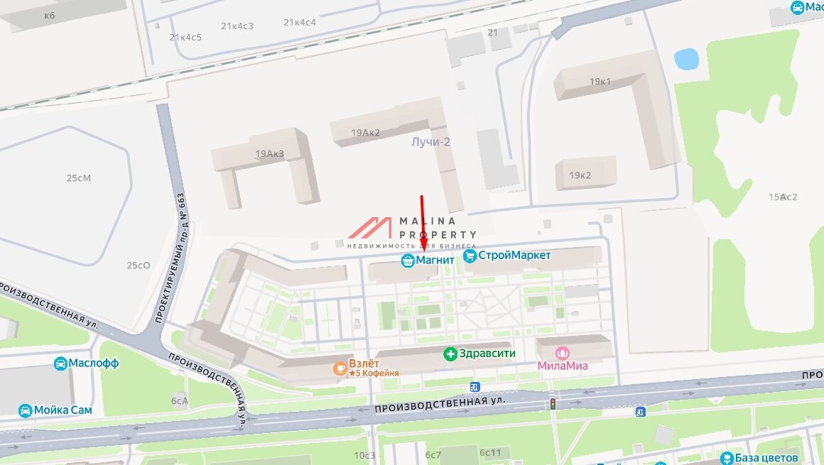 Продажа торгового помещения в ЖК Лучи-2