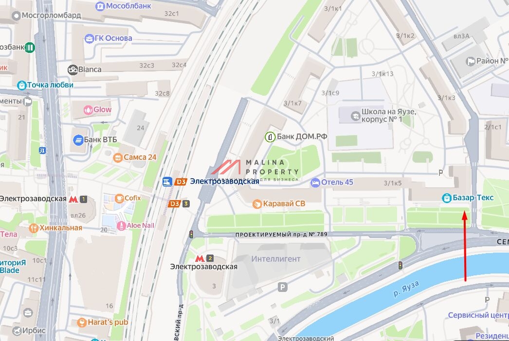 Продажа торгового помещения рядом с метро Электрозаводская