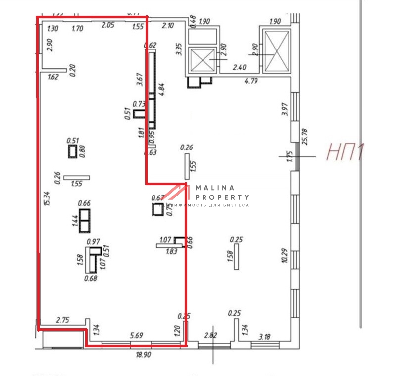 Аренда торгового помещения в ЖК "Атлантис" 