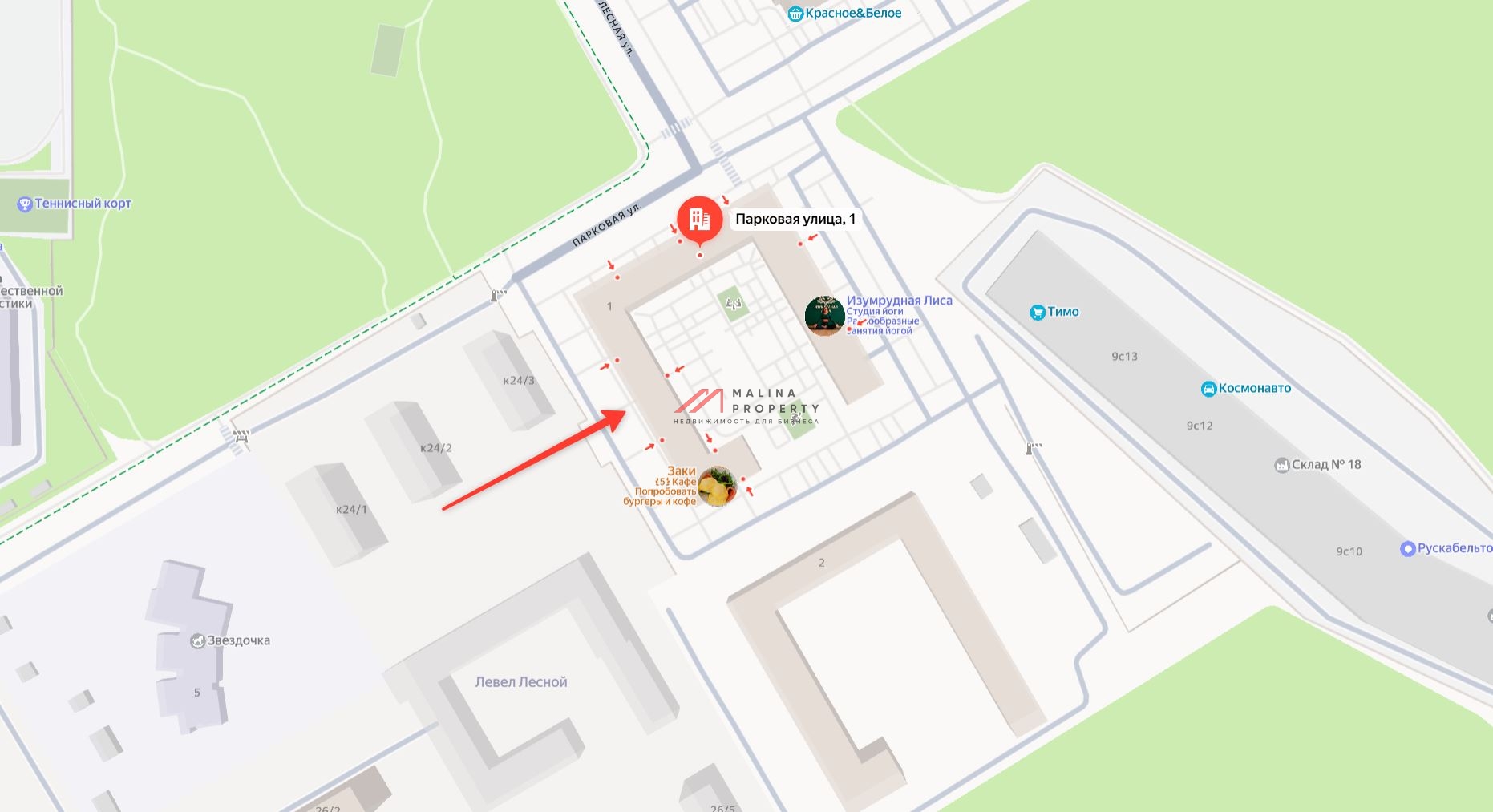 Аренда торгового помещения в ЖК "Город в лесу" 