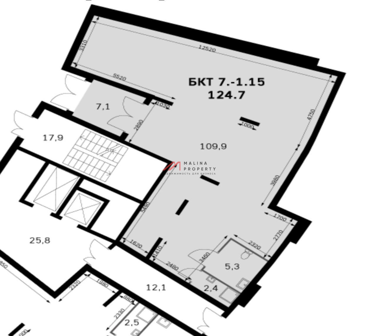 Аренда торгового помещения в ЖК "Римский"