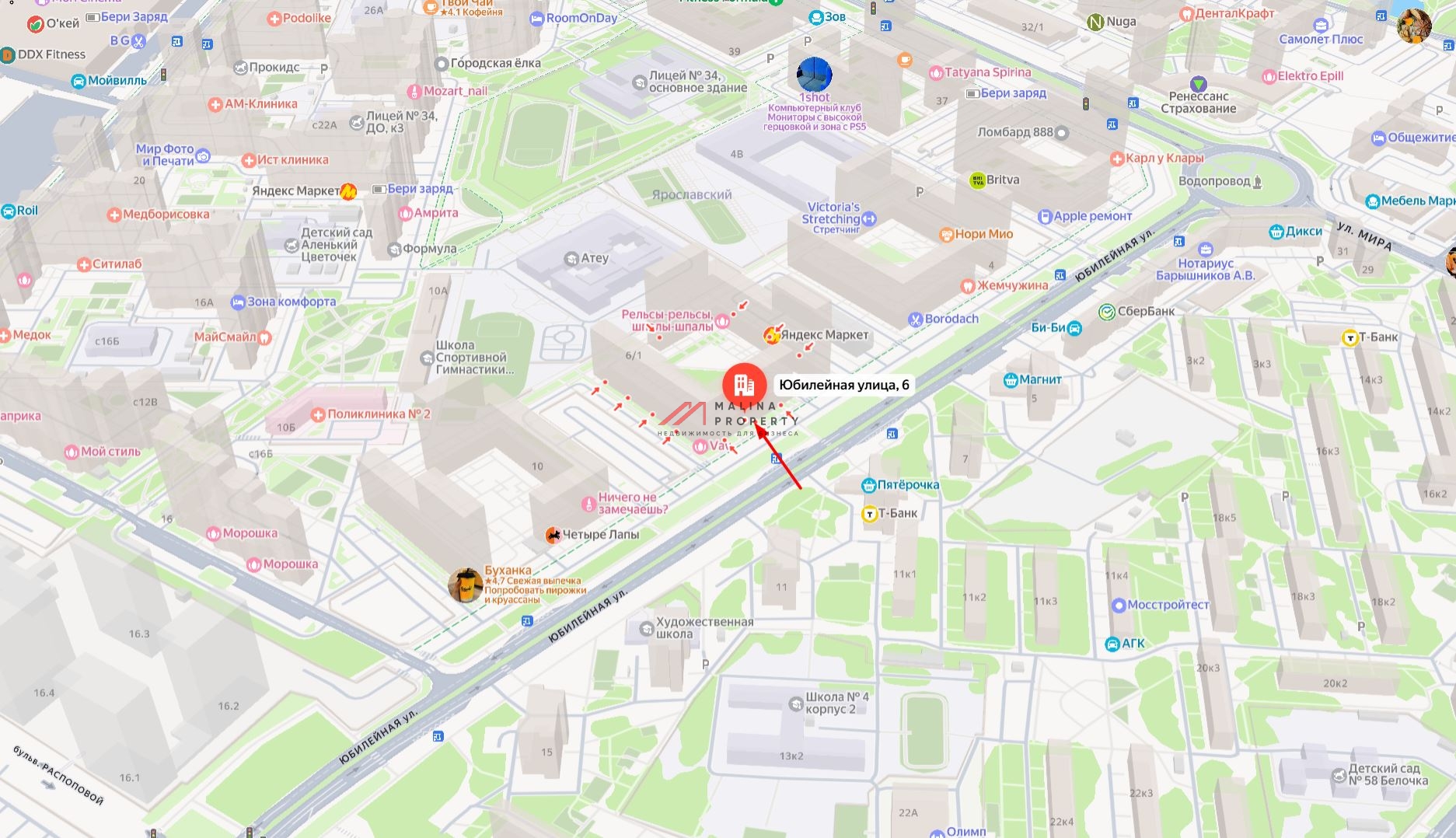 Аренда торгового помещения в ЖК «Ярославский»