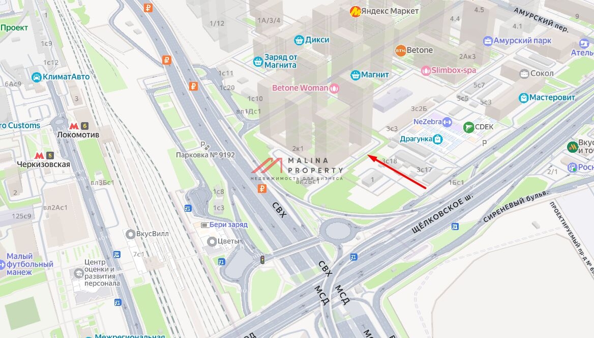 Аренда торгового помещения в ЖК "Амурский Парк"