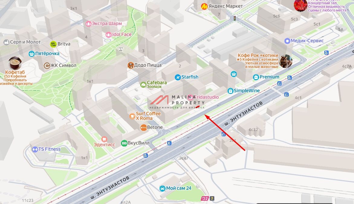 Аренда торгового помещения в жилом комплексе Символ