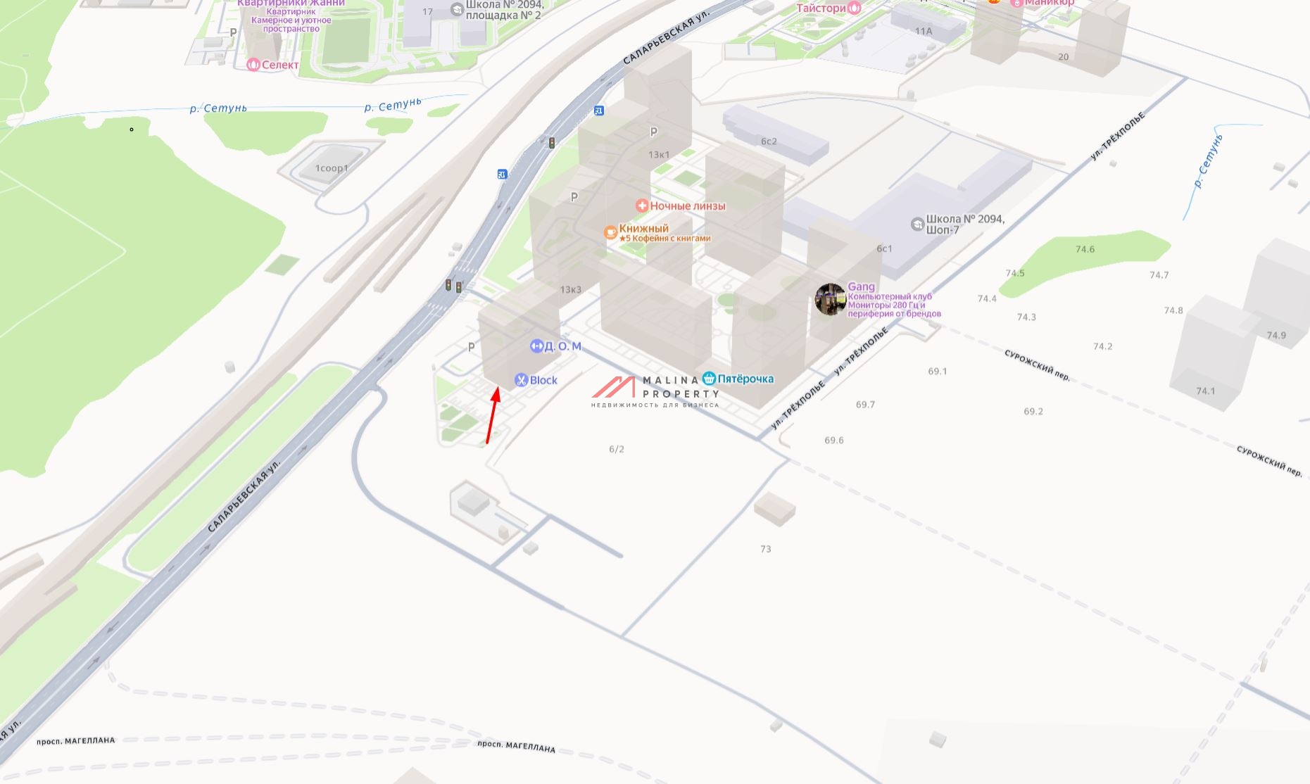 Аренда коммерческого помещения в ЖК «Саларьево парк»