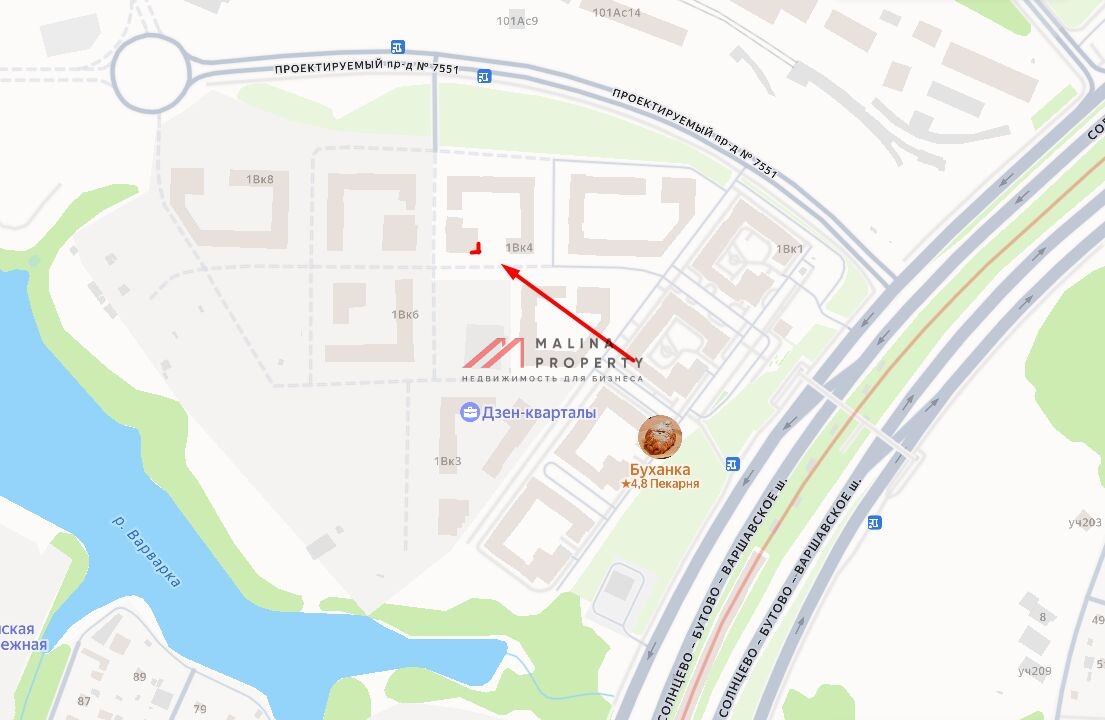 Аренда помещения в жилом комплексе Дзен кварталы