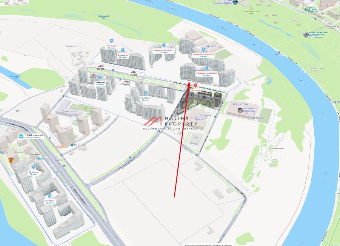 Продажа торгового помещения в ЖК "Остров"