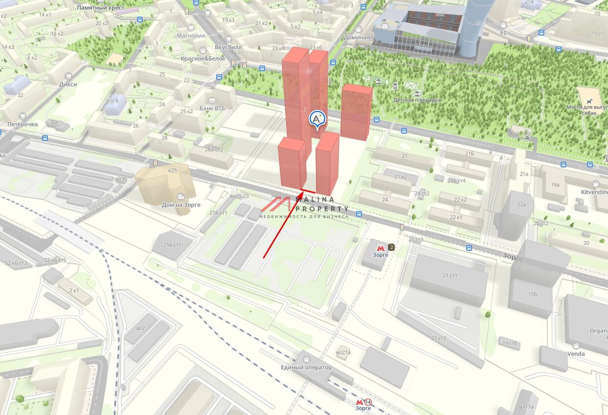 Продажа торгового помещения в ЖК "Indy Towers" 