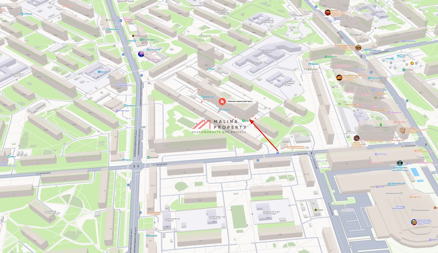 Аренда торгового помещения в ЖК "Атлантис" 