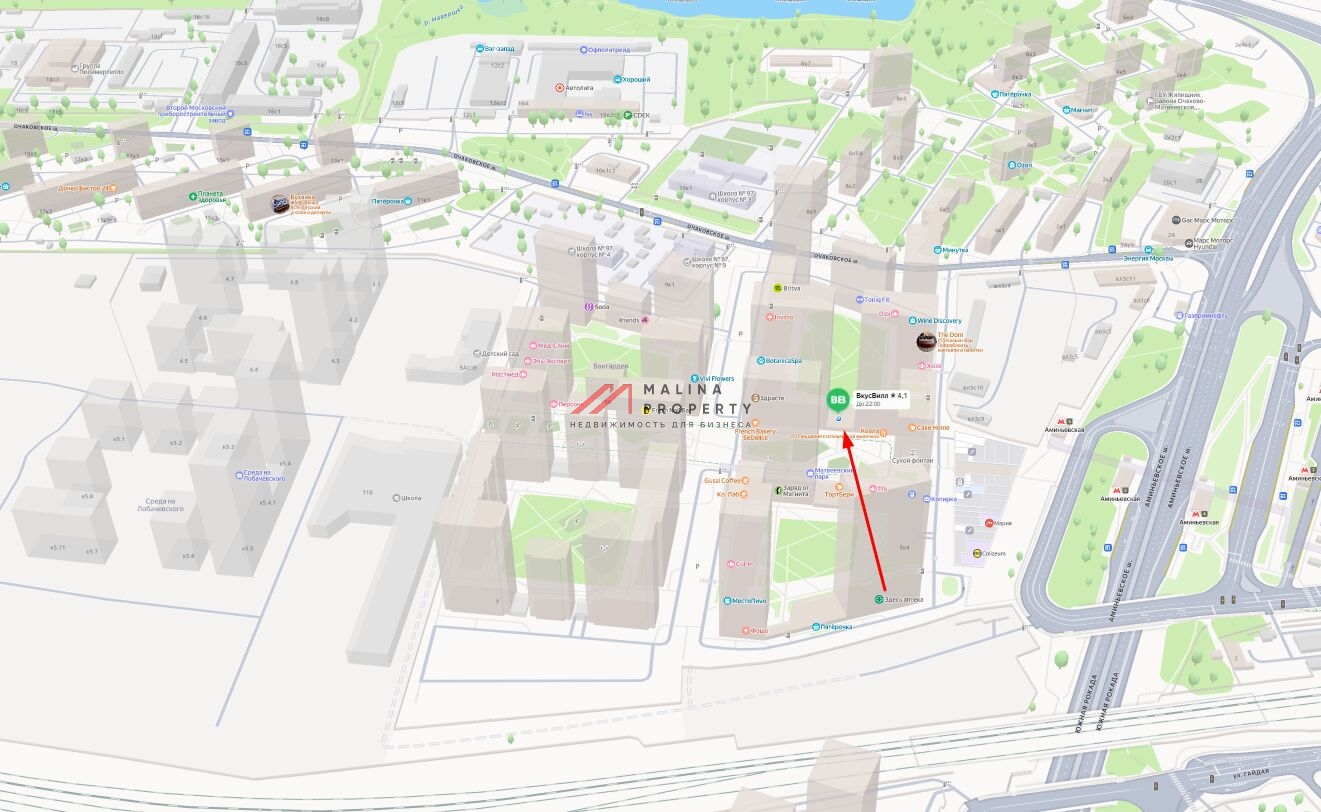 Аренда торгового помещения в ЖК "Матвеевский парк"