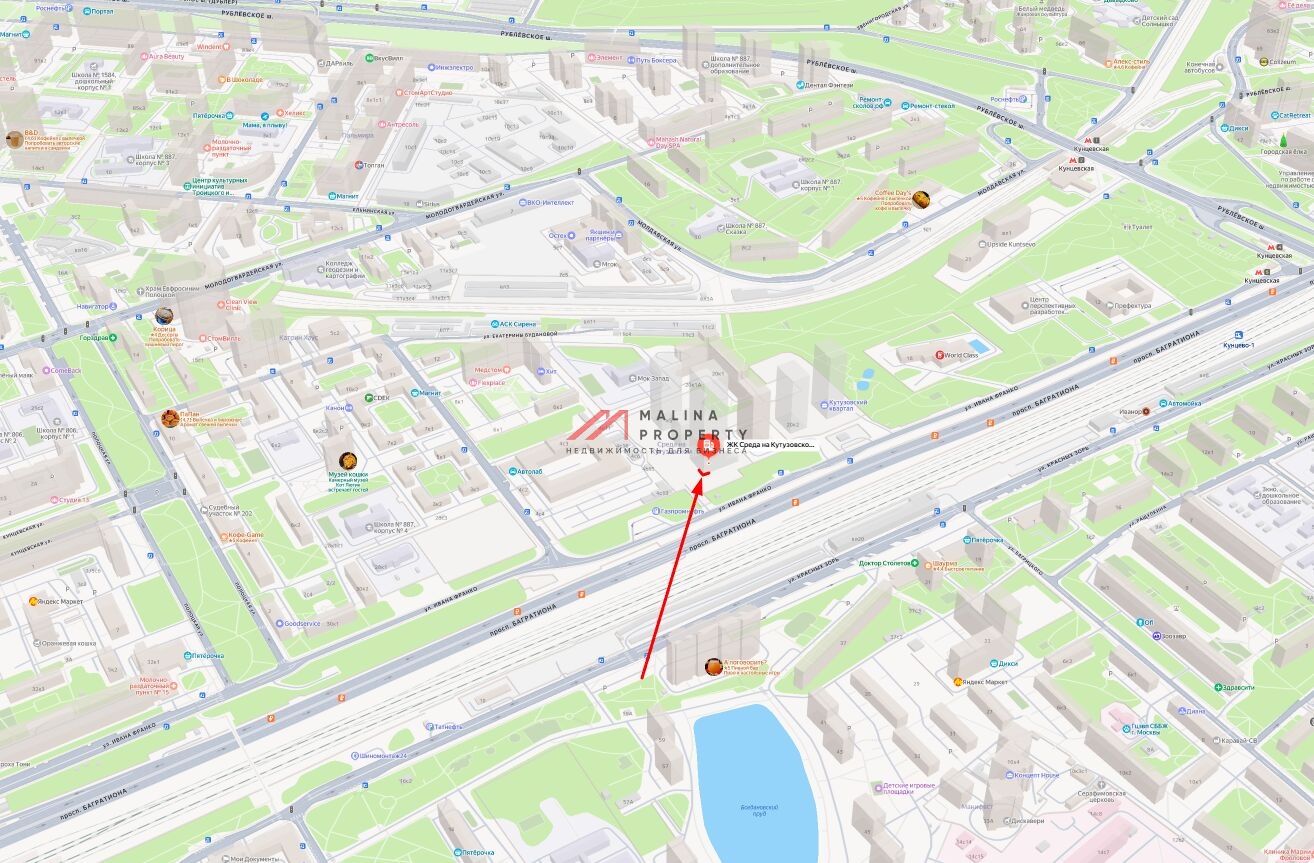 Продажа торгового помещения в ЖК "Среда на Кутузовском"