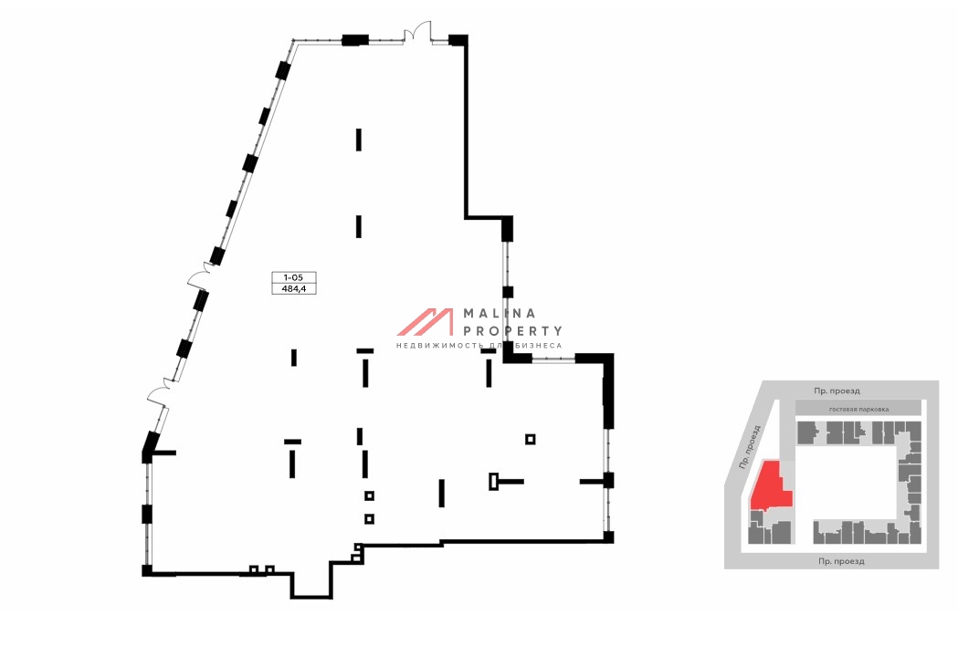 Продажа торгового помещения в ЖК "Родные кварталы" 