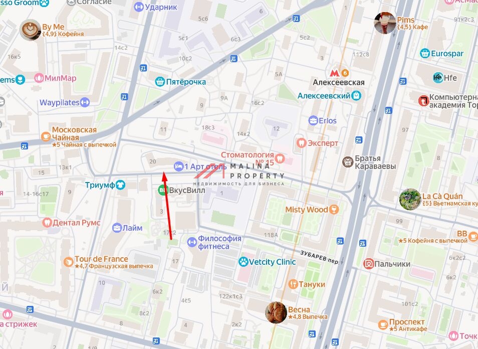 Продажа торгового помещения в апарт-комплексе Nоvа Алексеевская