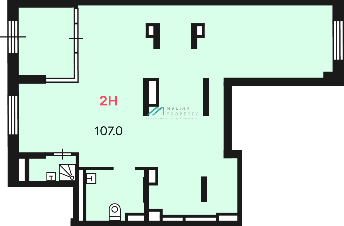 Аренда помещения в новом доме на Амурской
