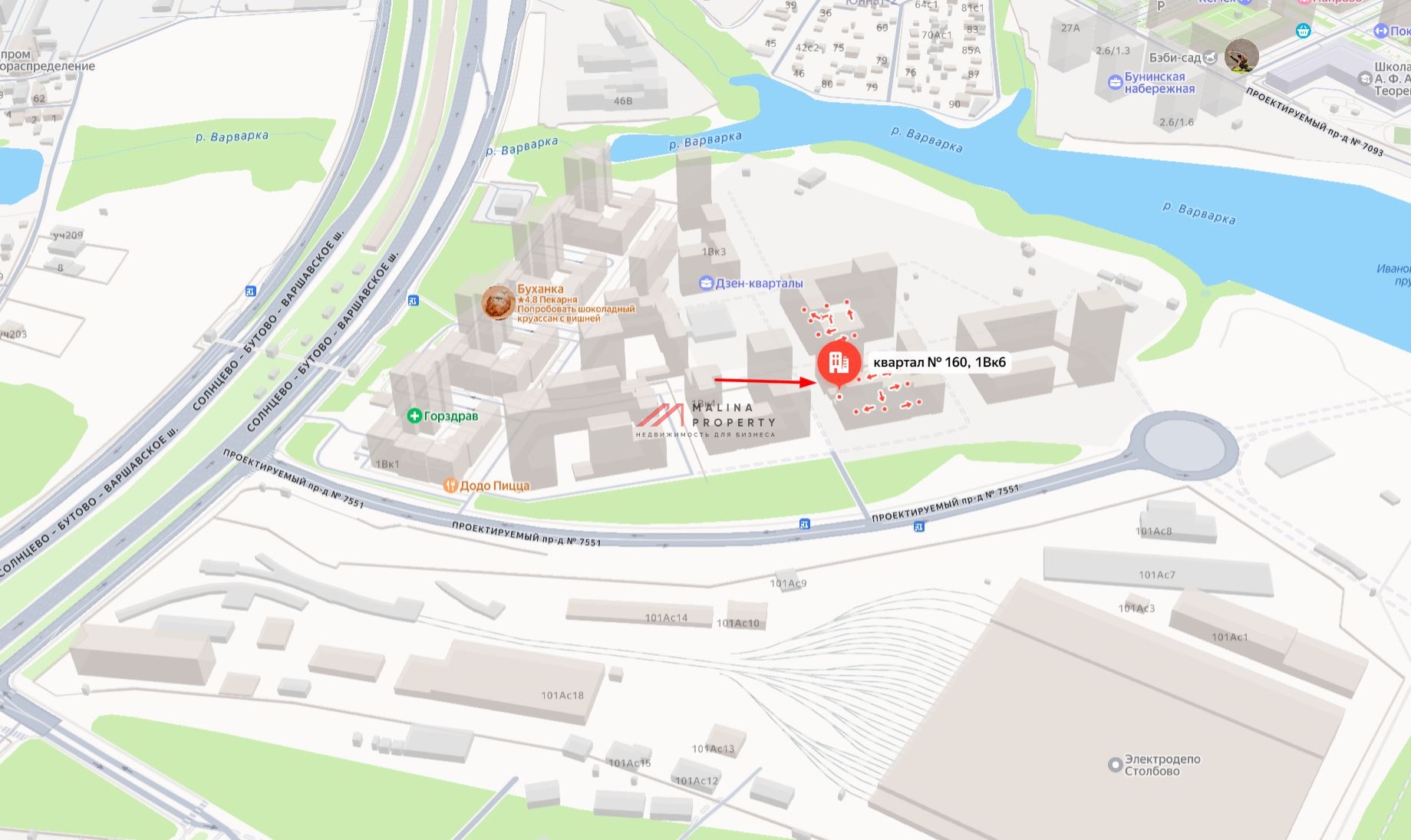 Продажа торгового помещения в ЖК "Дзен Кварталы"