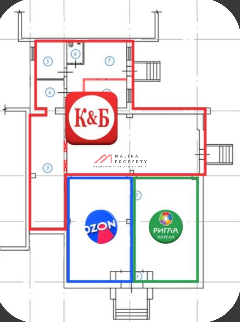 Продажа помещения с арендаторами в г. Шатура