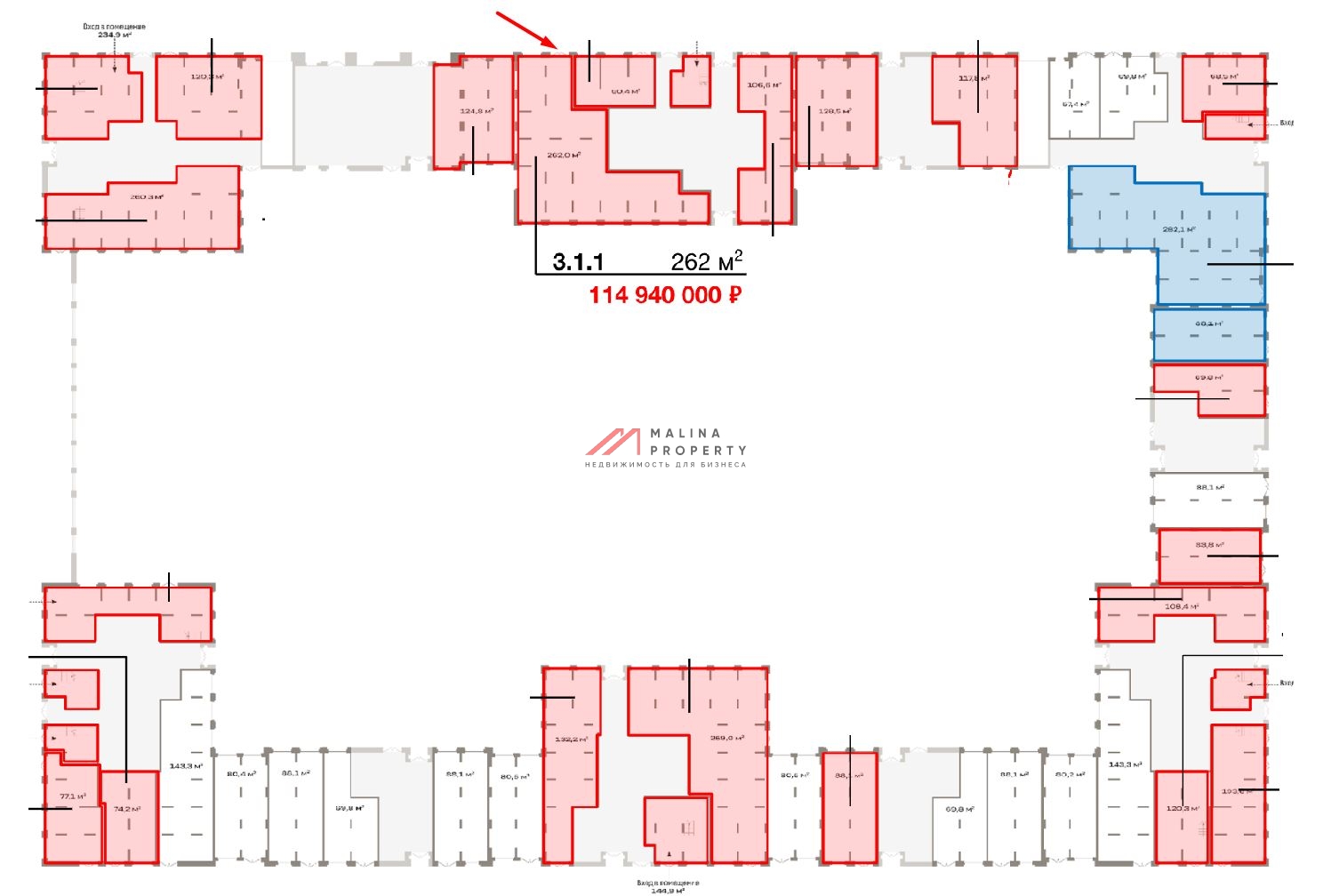 Продажа торгового помещения в ЖК «Квартал Метроном»
