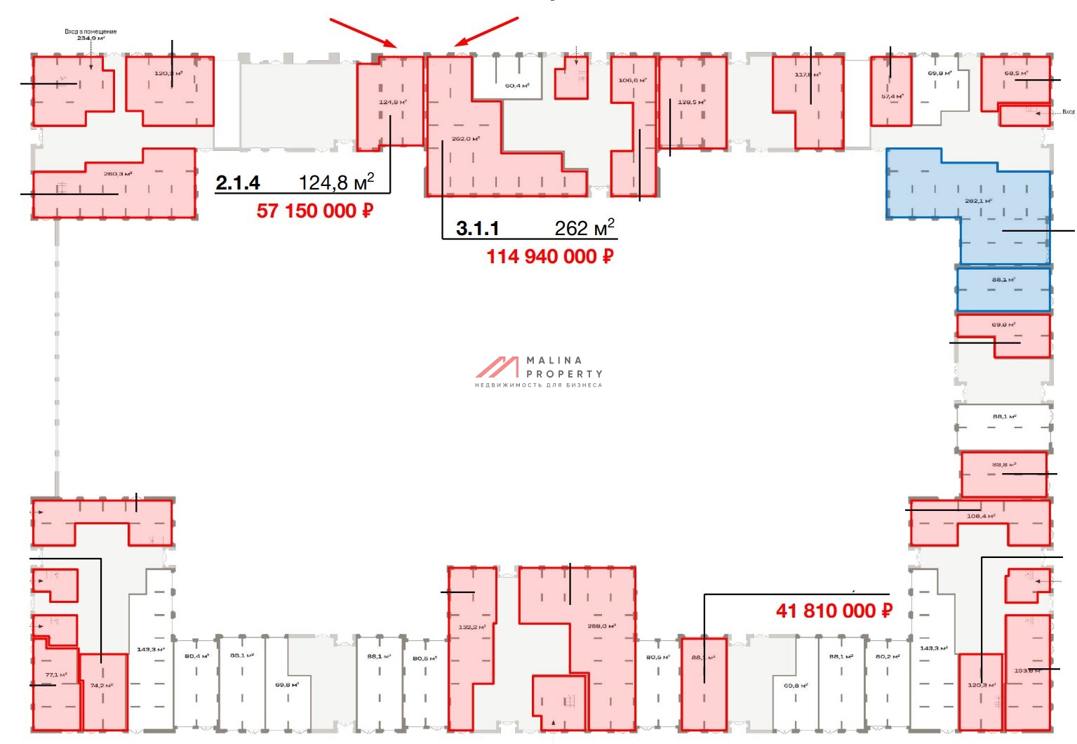 Продажа торгового помещения в ЖК «Квартал Метроном»