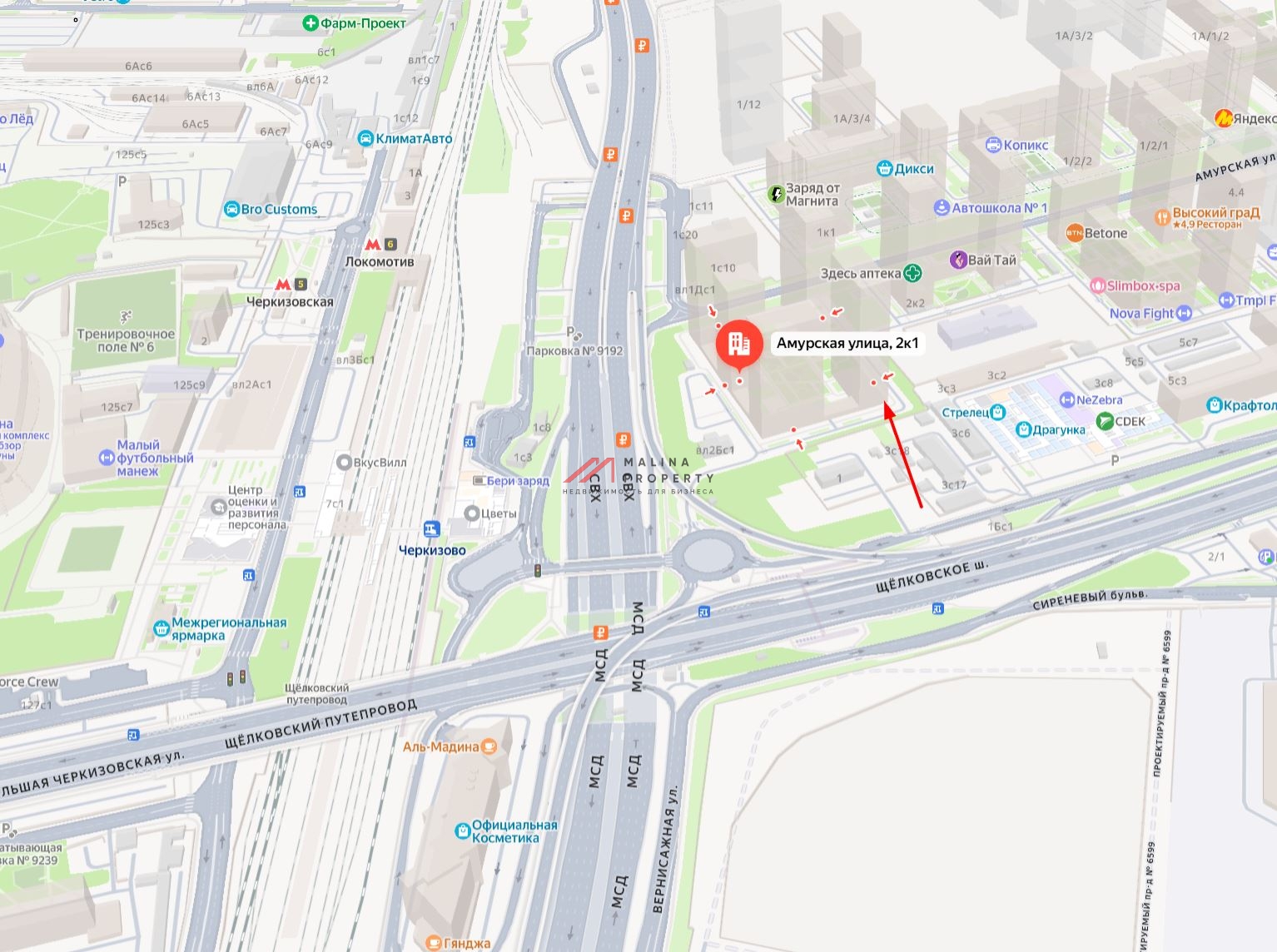 Продажа коммерческого помещения в ЖK "Амуpский паpк"