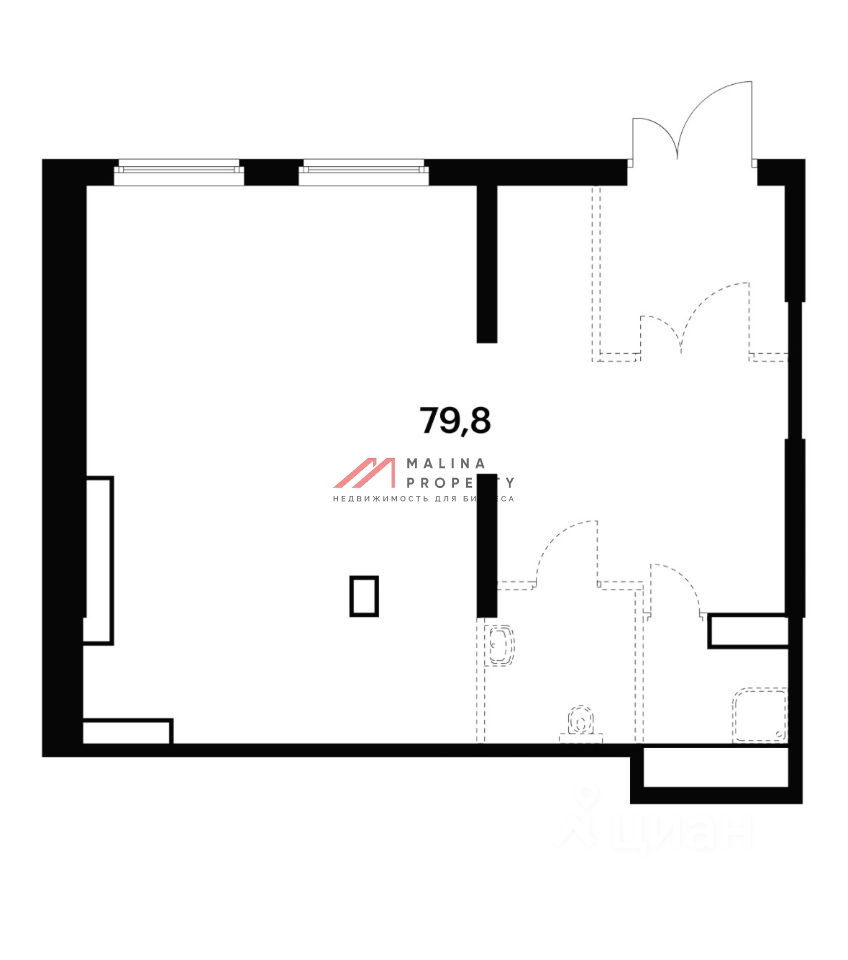 Аренда торгового помещения в ЖК "Амурский парк" 