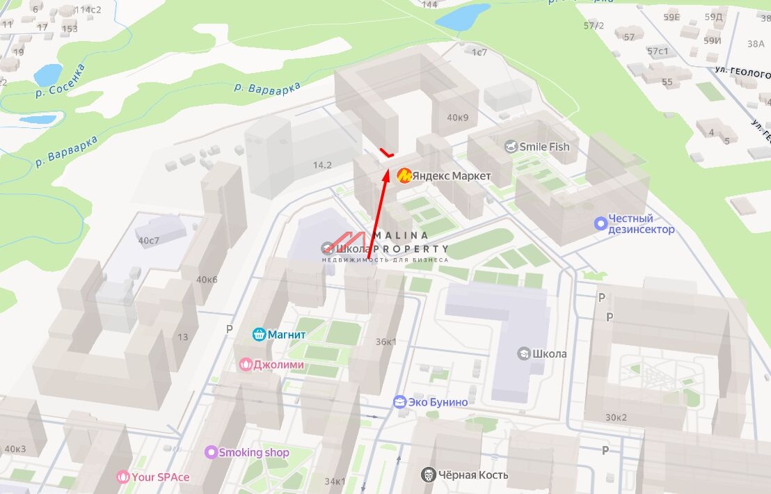 Аренда углового помещения в Эко Бунино