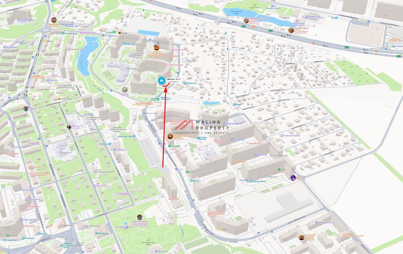 Продажа торгового помещения с арендатором Магнит 