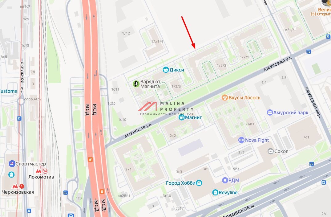 Продажа торгового помещения на Амурской