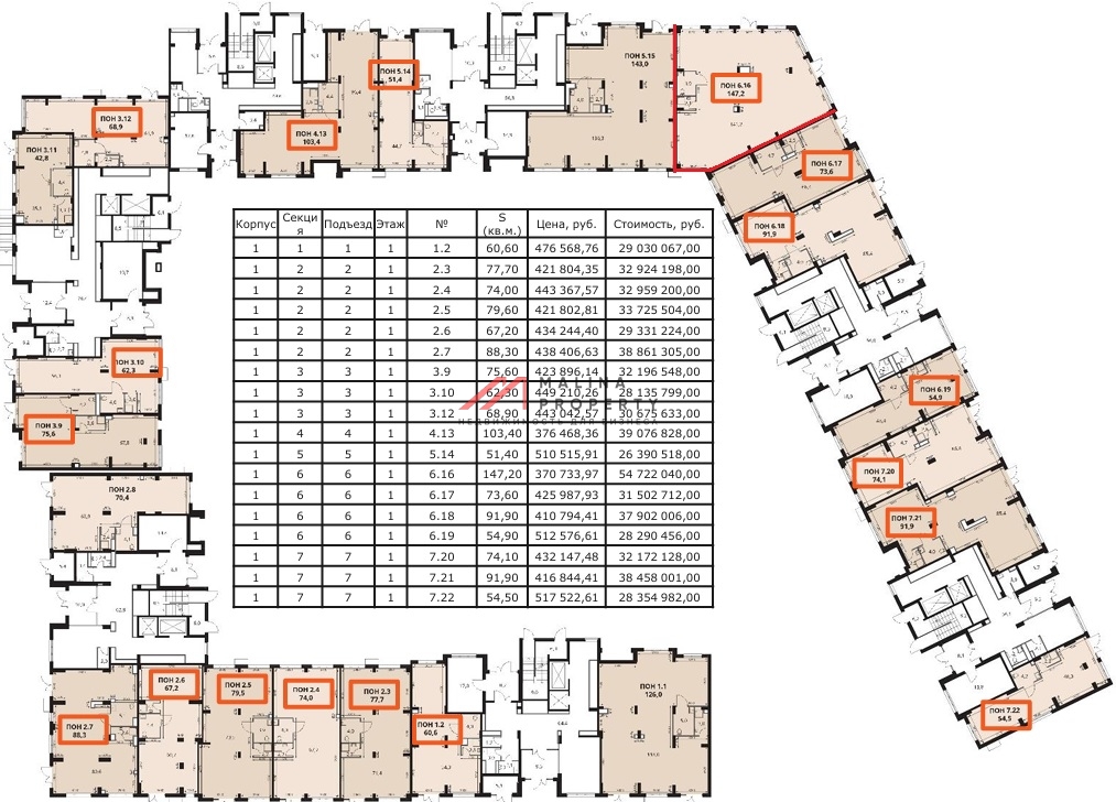 Продажа торгового помещения в ЖК "1-й Саларьевский" 