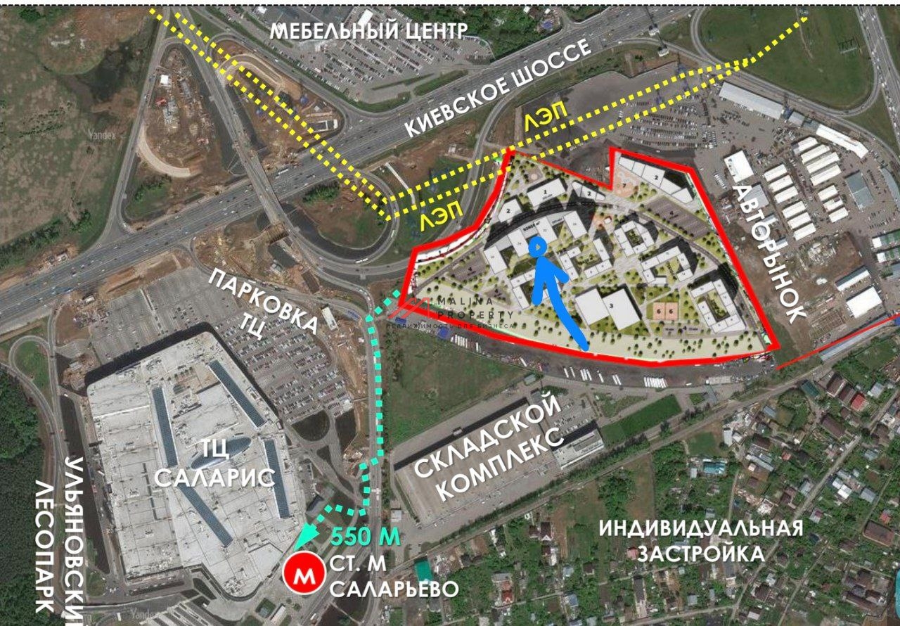 Продажа торгового помещения рядом с супермаркетом в ЖК 1-й Саларьевскй