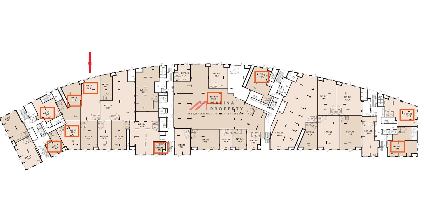 Продажа торгового помещения в ЖК "1-й Саларьевский" 