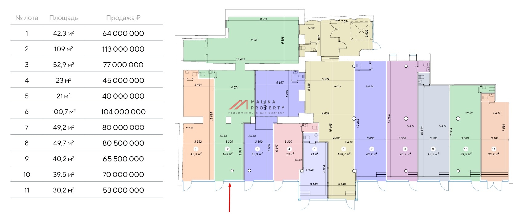 Продажа торгового помещения на Красной Пресне
