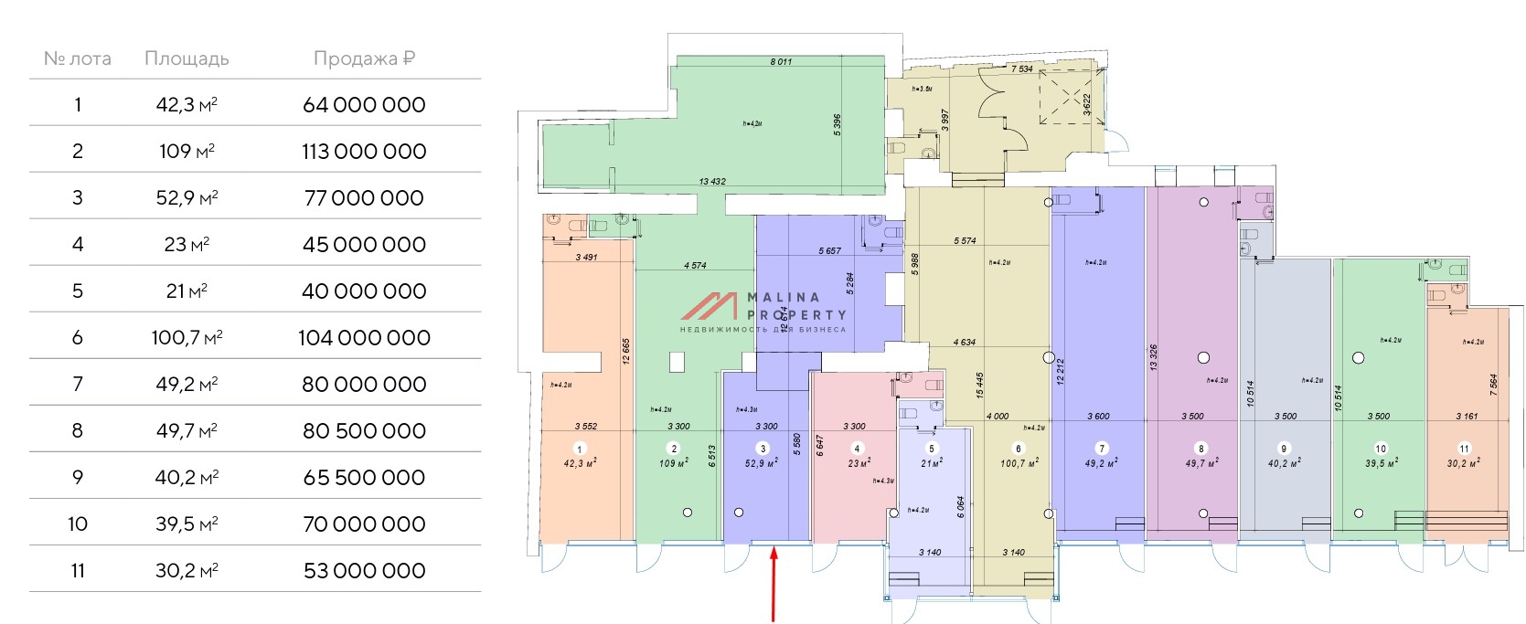 Продажа торгового помещения на Красной Пресне