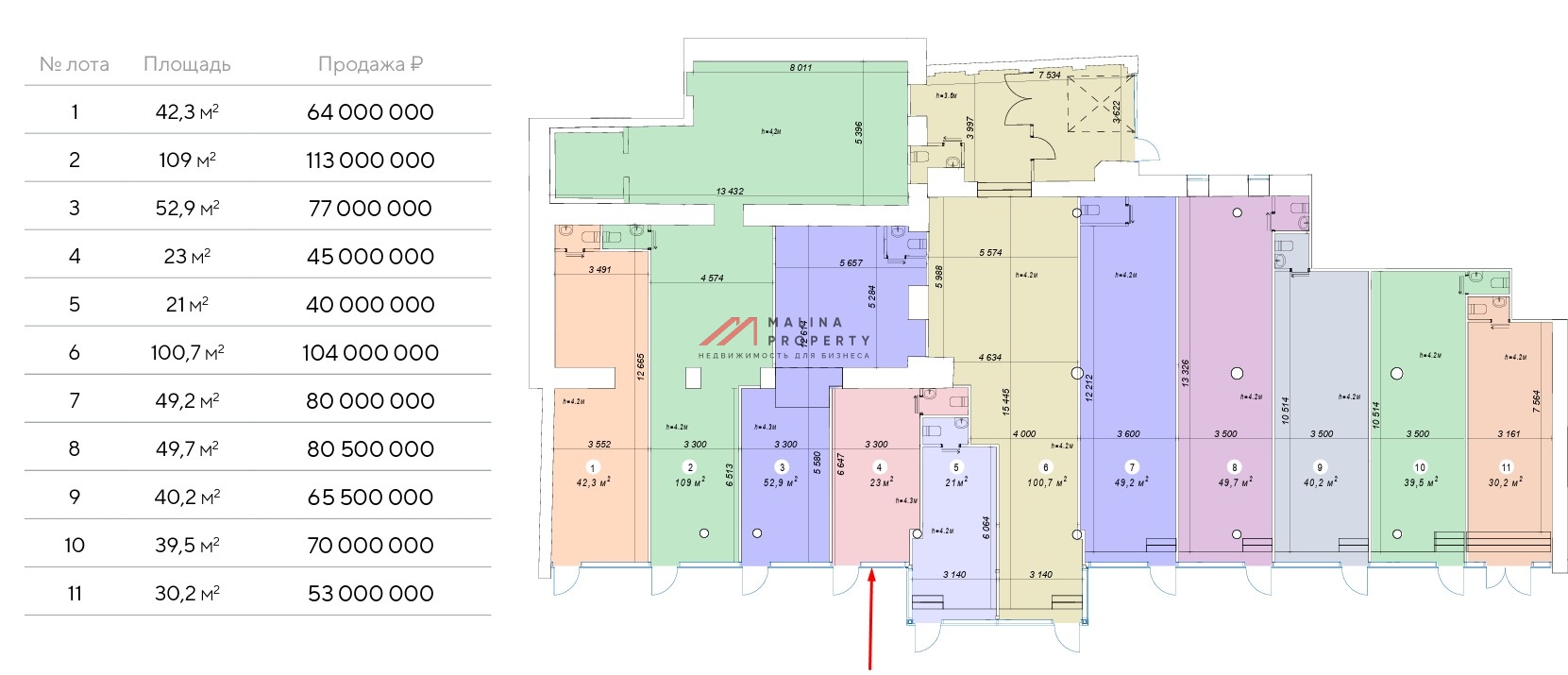 Продажа торгового помещения на Красной Пресне