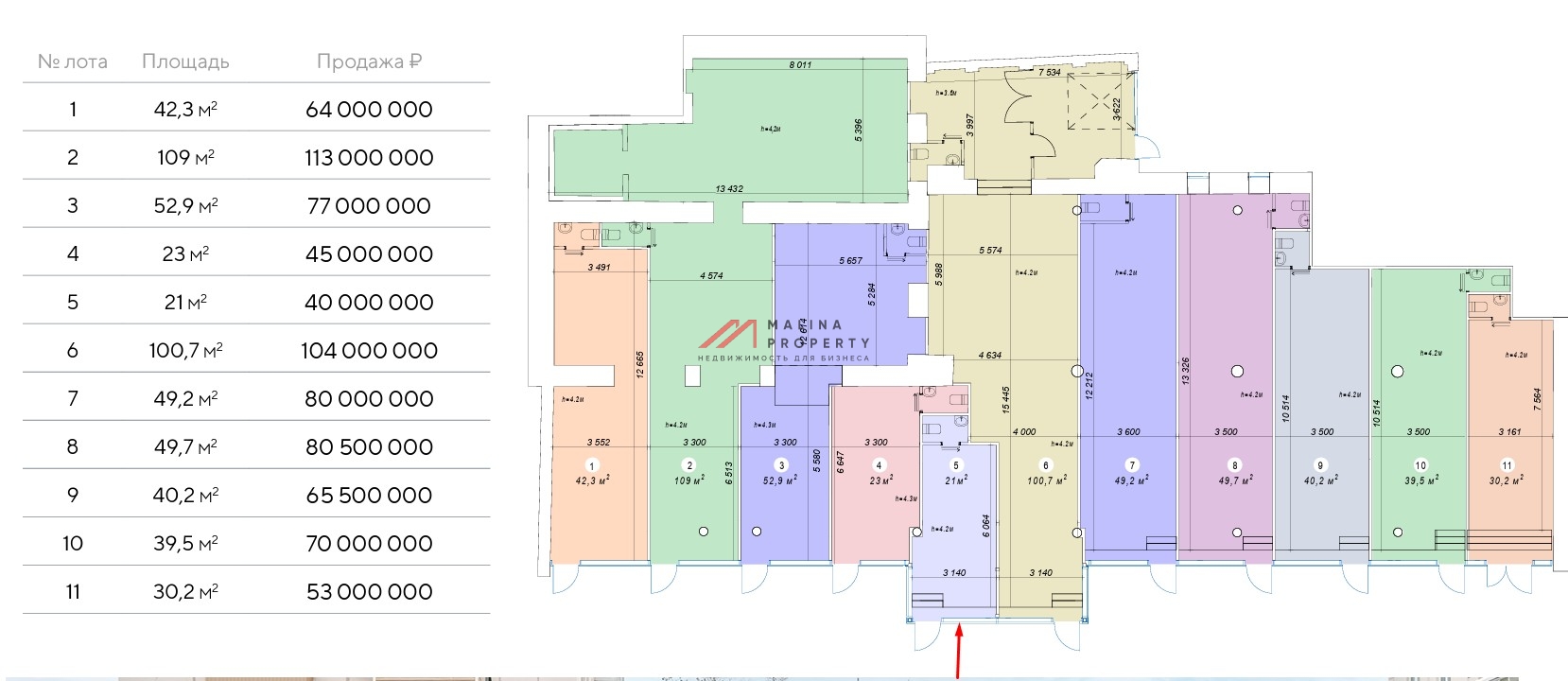 Продажа торгового помещения на Красной Пресне