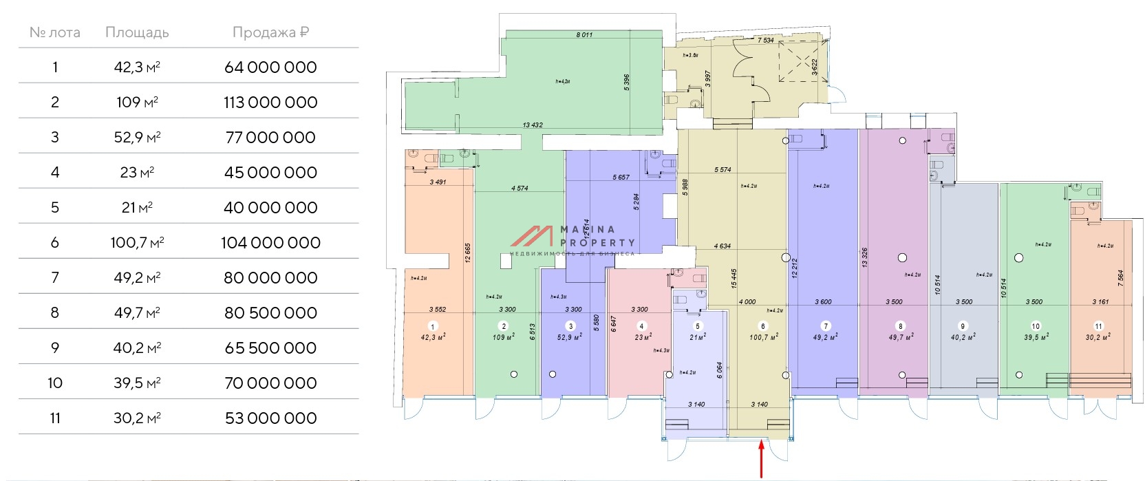 Продажа торгового помещения на Красной Пресне