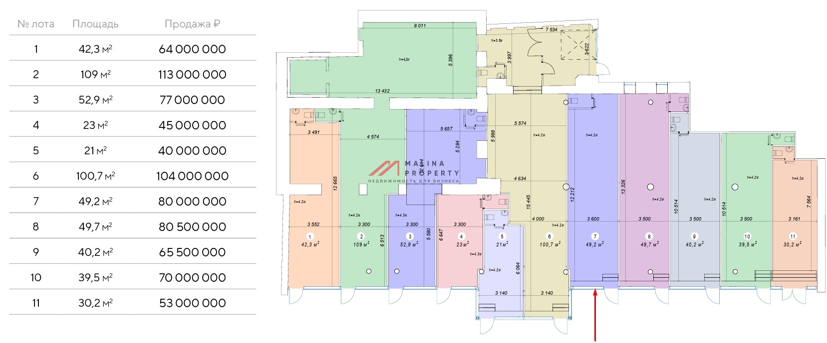 Продажа торгового помещения на Красной Пресне