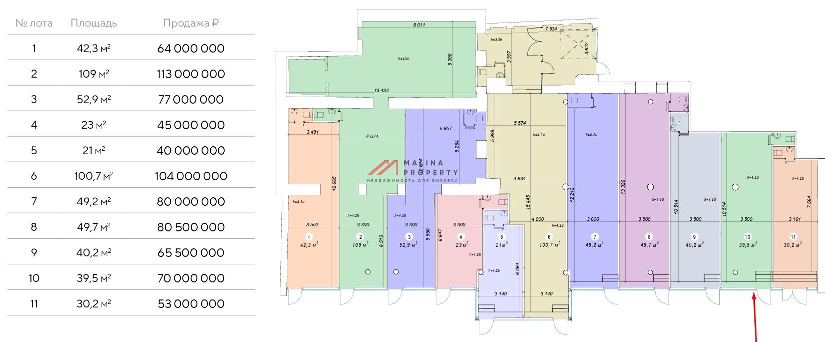Продажа торгового помещения на Красной Пресне