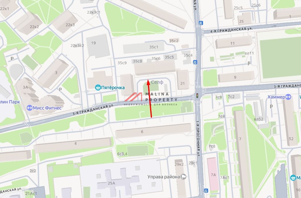 Продажа торгового помещения в жилом комплексе Селф