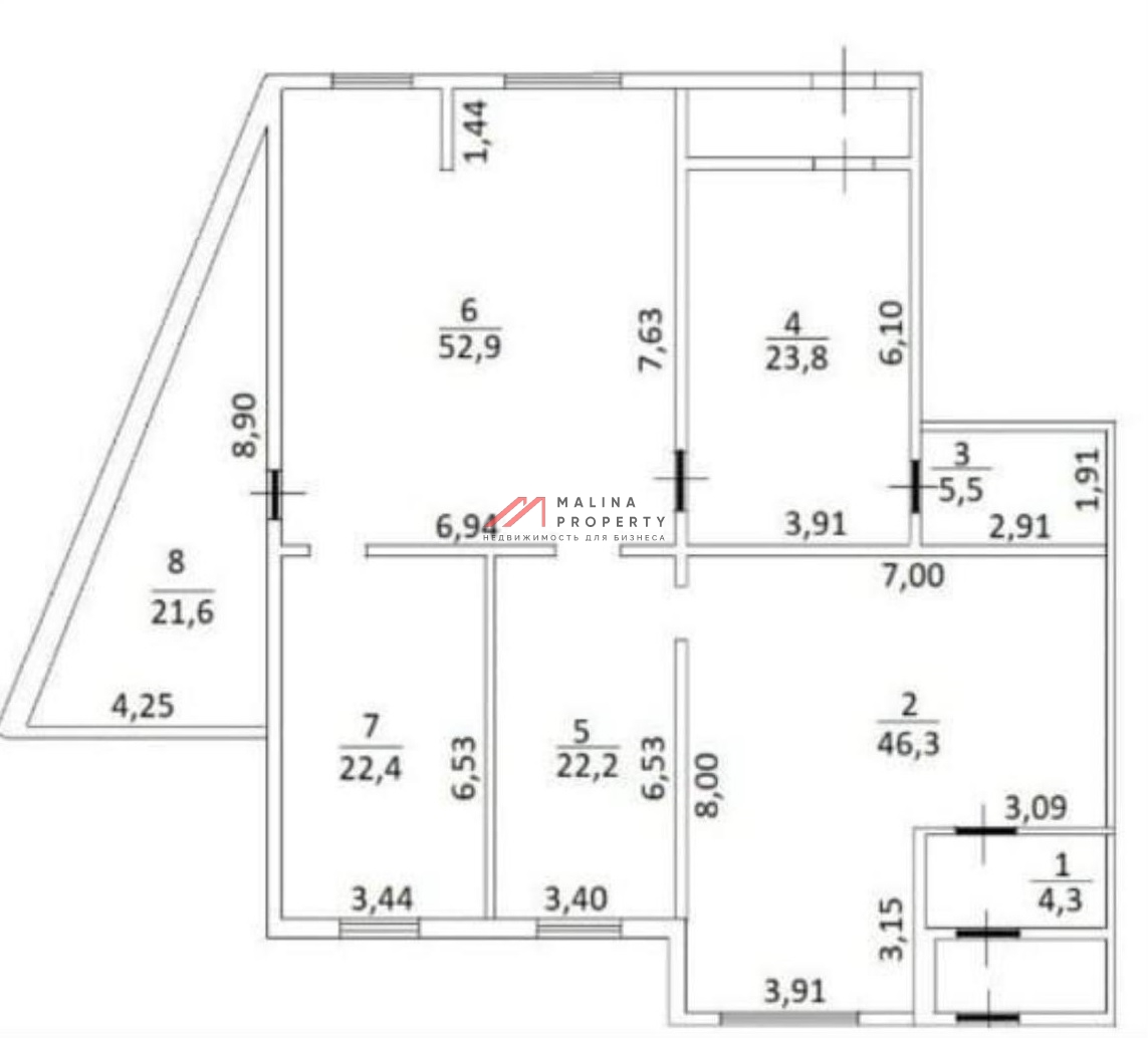 Продажа помещения с арендаторами у метро Кузьминки 