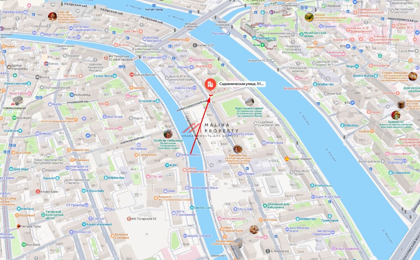 Аренда торгового помещения на Садовнической 