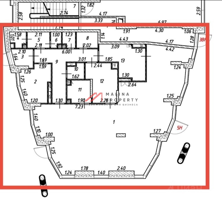 Аренда помещения в жилом комплексе Rotterdam
