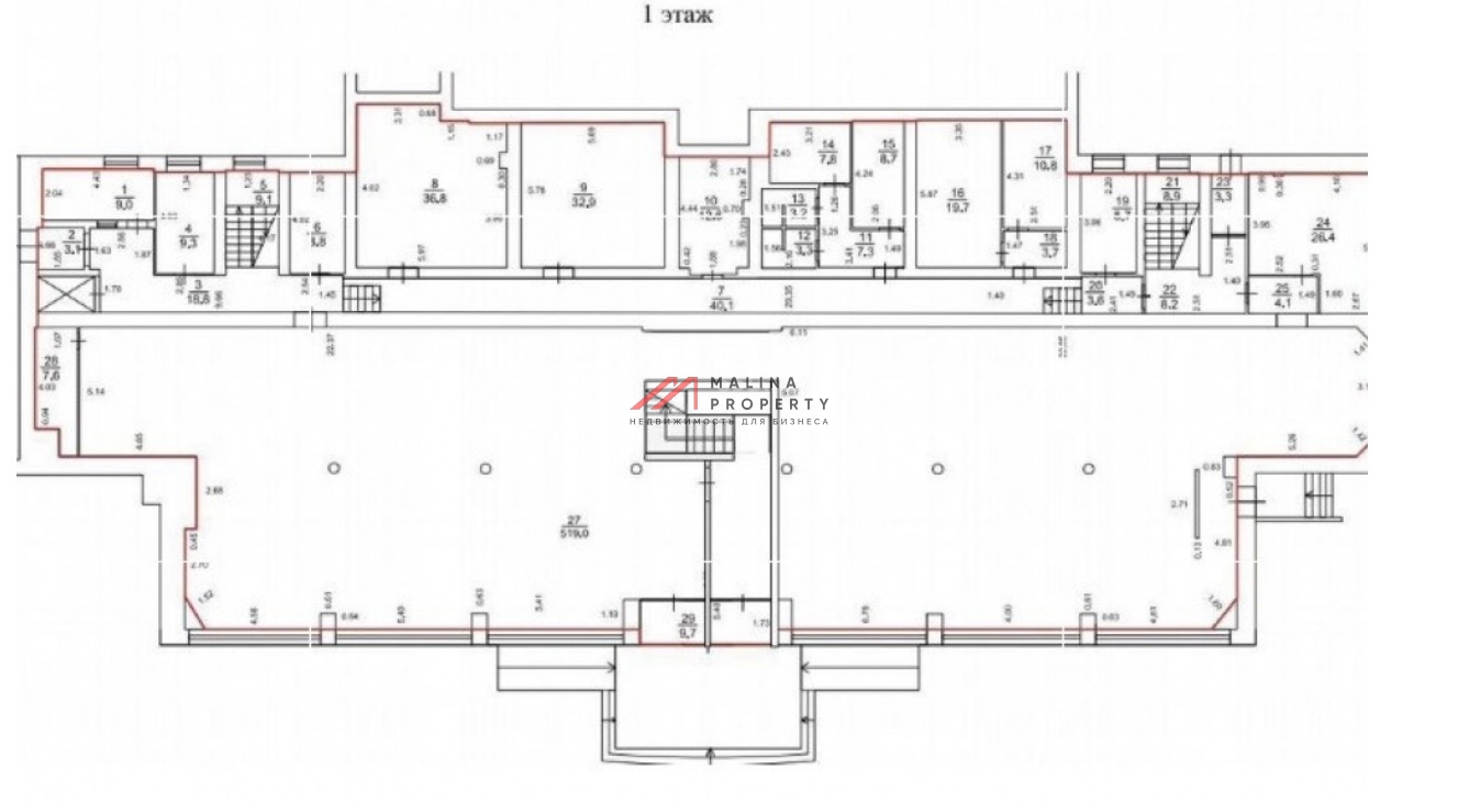 Продажа торгового помещения с сетевыми арендаторами