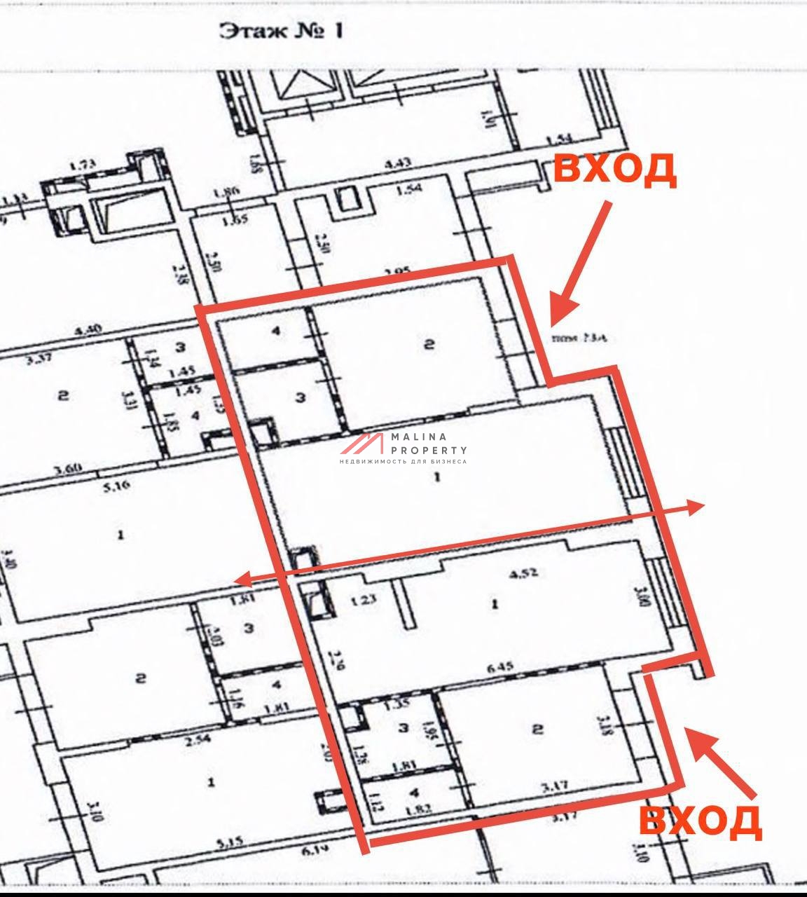 Аренда торгового помещения в ЖК Нормандия