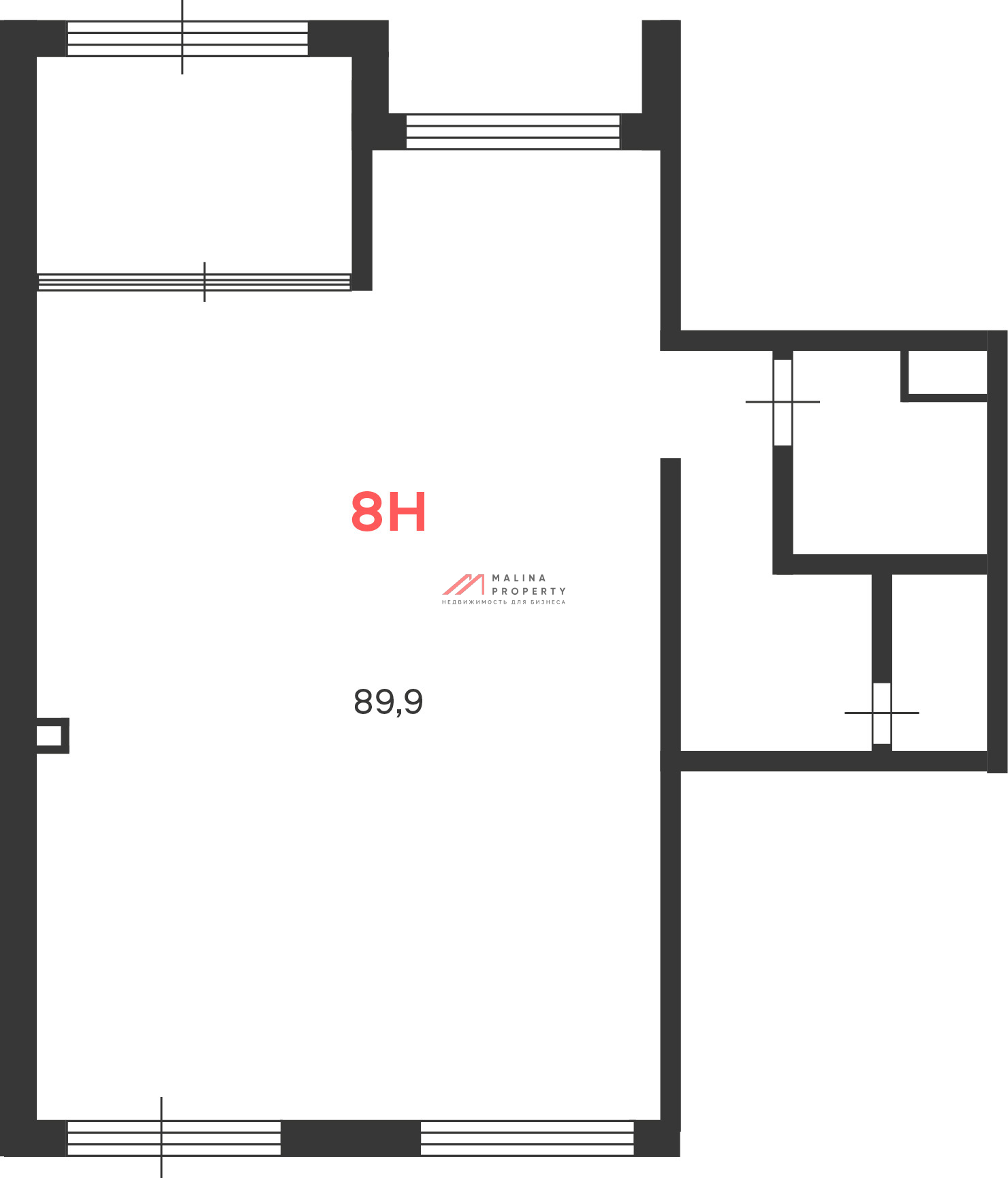 Аренда торгового помещения в новом доме 