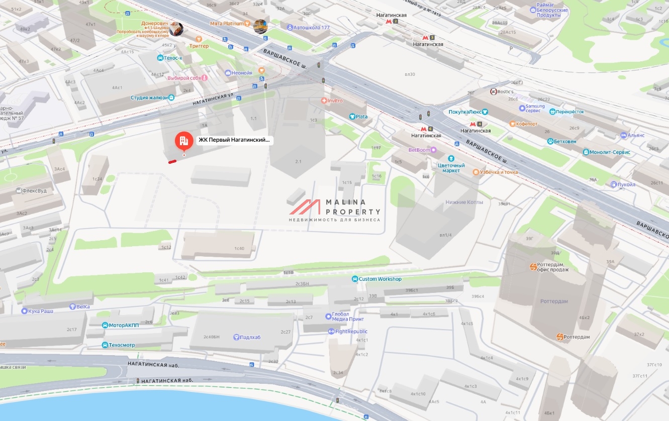 Продажа торгового помещения в ЖК "1-й Нагатинский" 