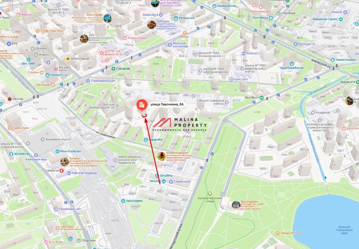 Аренда углового помещения в районе Речной вокзал 