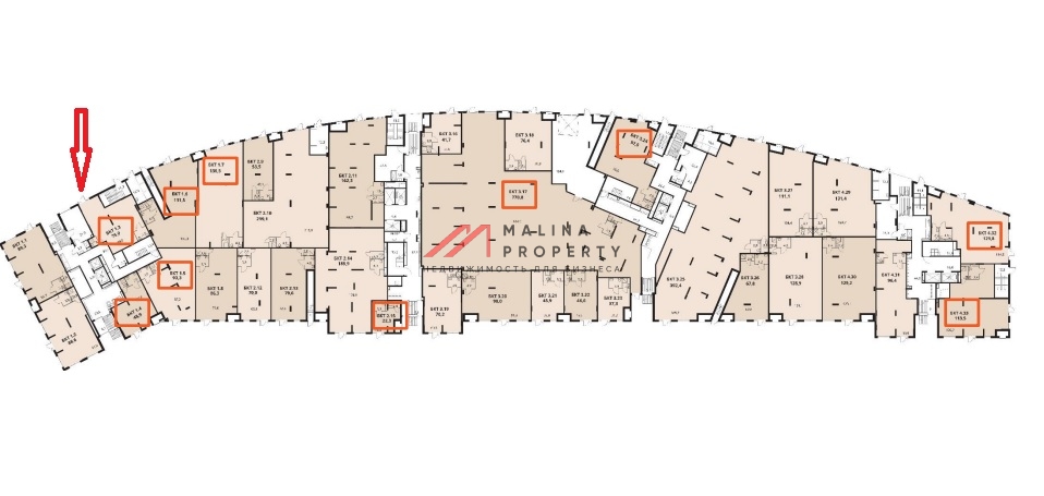 Продажа торгового помещения в ЖК "1-й Саларьевский" 